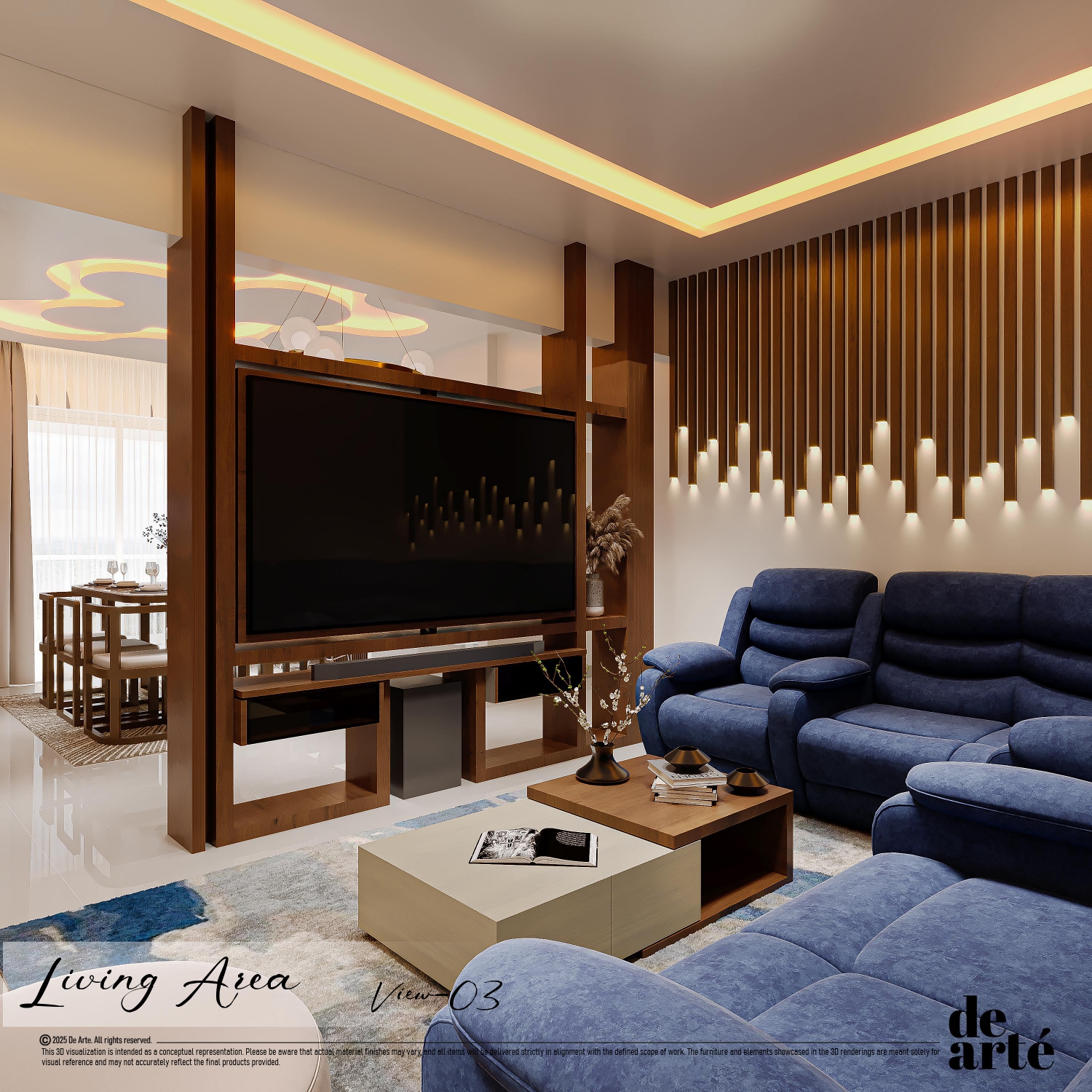 Blue family lounge — Kerala