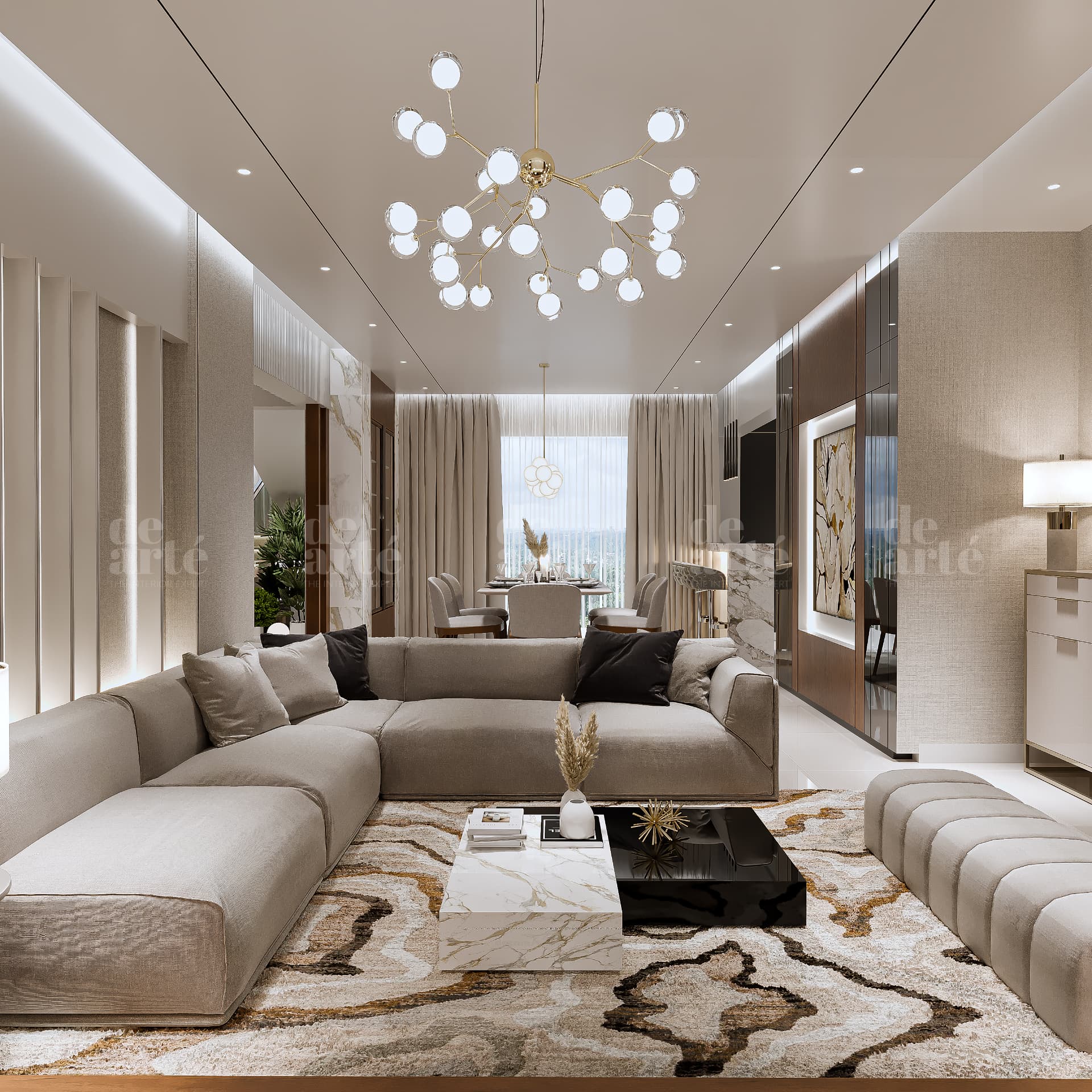 Binu project in Anayara, Trivandrum — living room