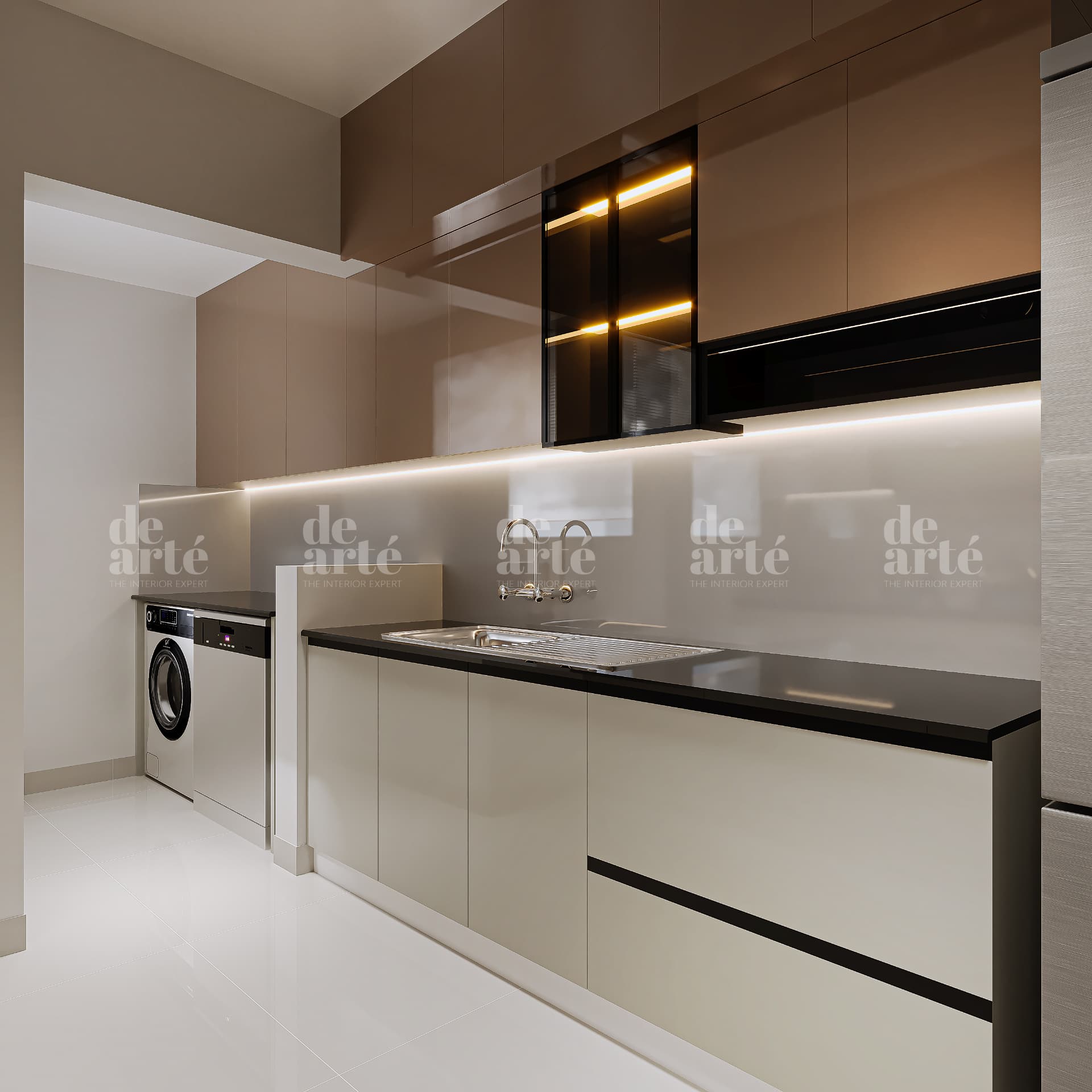 Ani Wilson project — kitchen countertop and upper cabinets