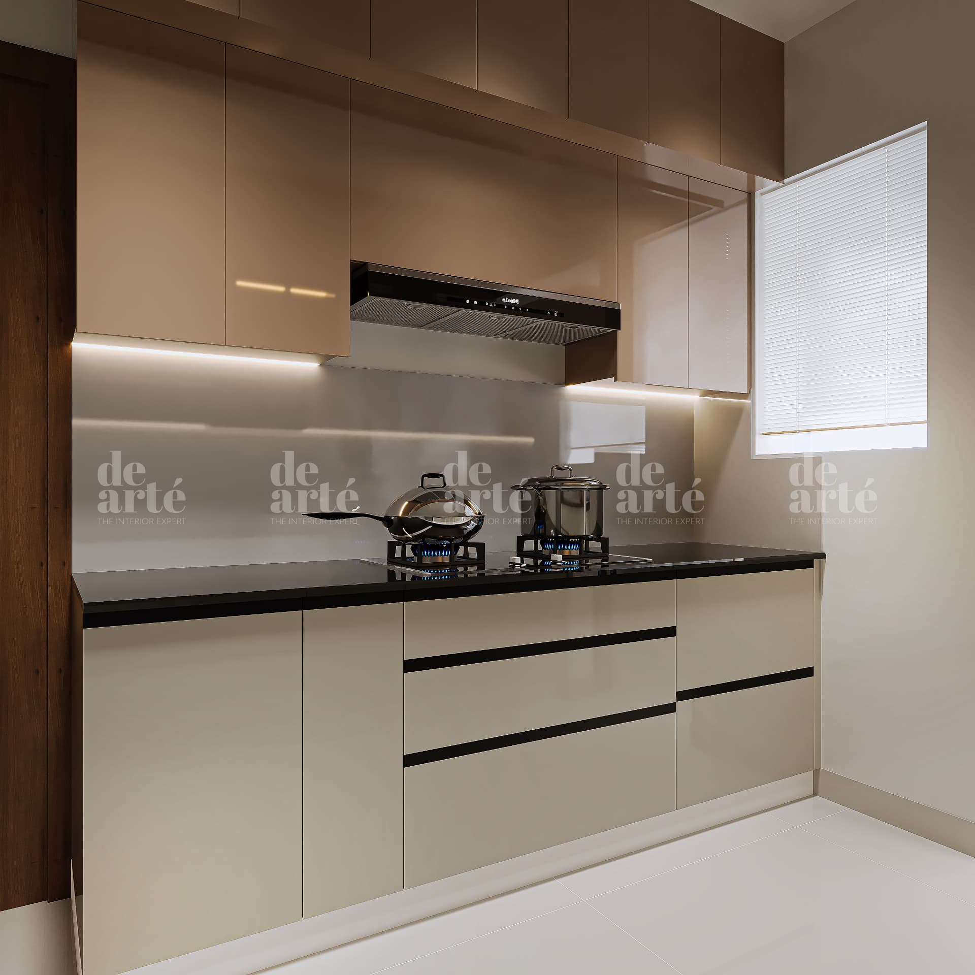 Ani Wilson project — kitchen hob and cabinetry